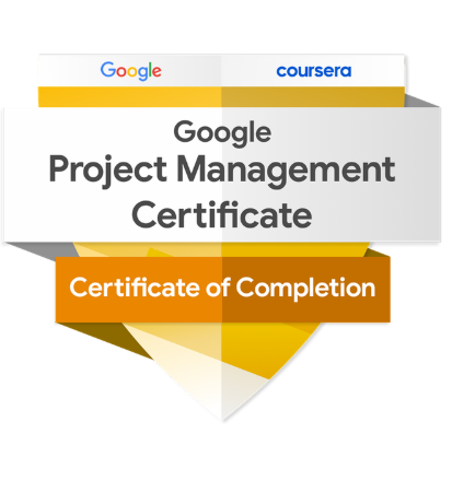Google Project Management Certificate of Completion badge